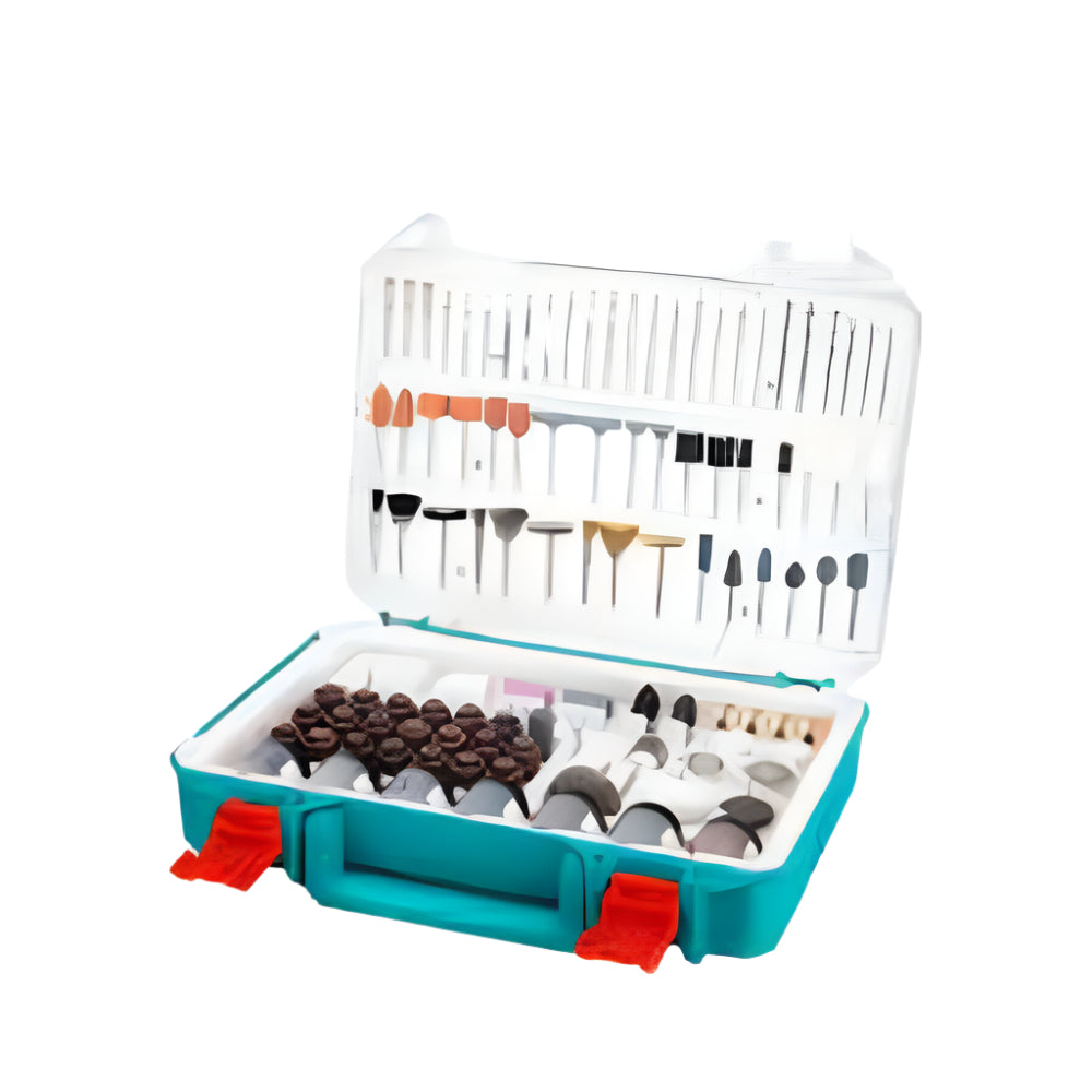 TOTAL 420-Piece Mini Drill Accessories Set Professionals & DIYers TOTAL 420-Piece Mini Drill Accessories Set Professionals & DIYers