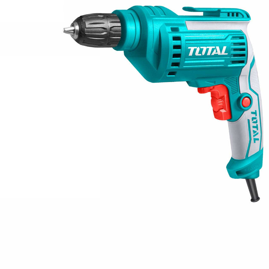 TOTAL 500W Electric Drill Auto Chuck for Quick & Easy 