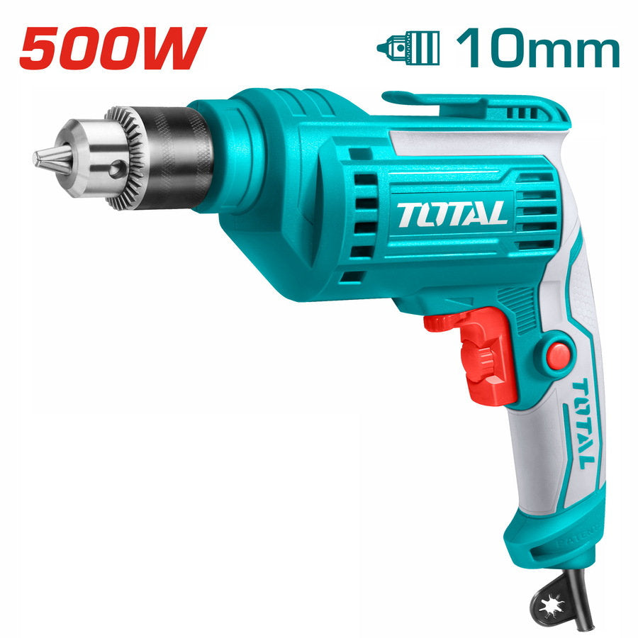 TOTAL 500W Electric Drill Powerful & Precision Drilling