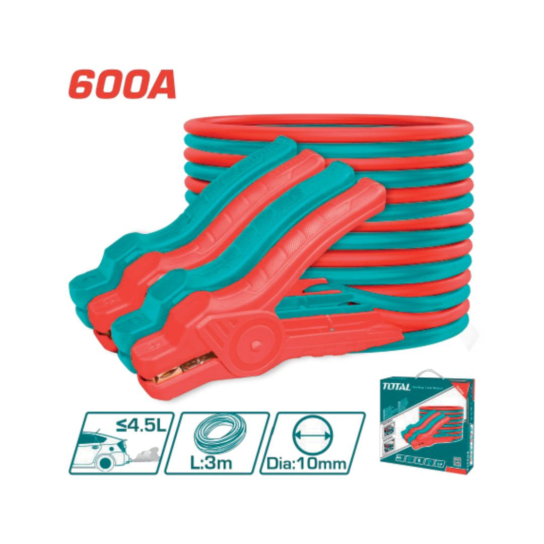 TOTAL 600A Battery Booster Cable High Performance & Durability TOTAL 600A Battery Booster Cable High Performance & Durability