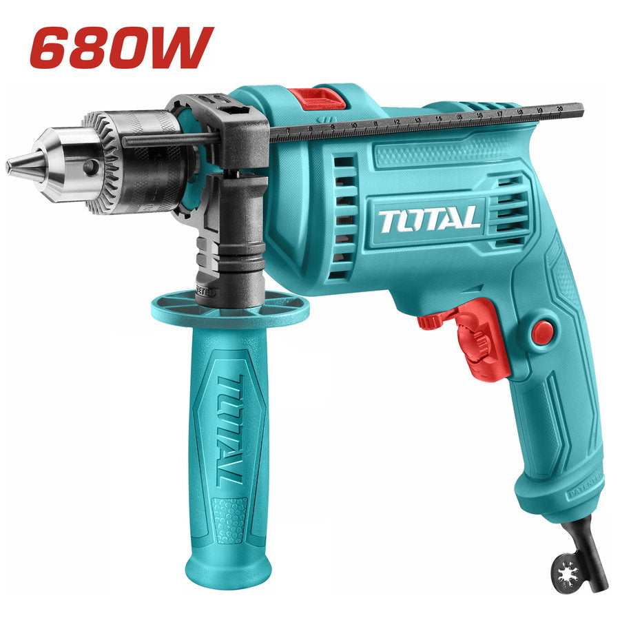TOTAL 680W Hammer Drill 13mm High Power & Precision TOTAL 680W Hammer Drill 13mm High Power & Precision