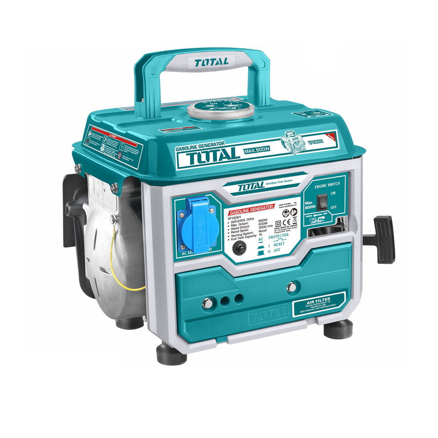 TOTAL 800W Gasoline Generator Efficient Power 