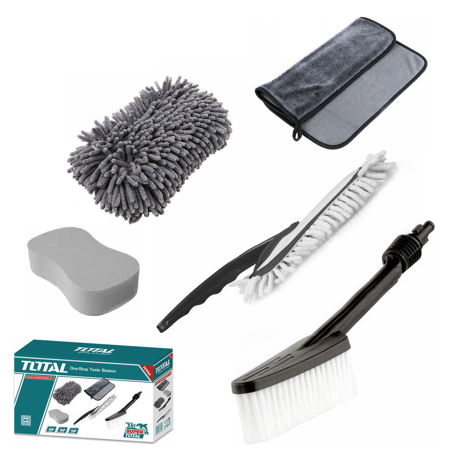TOTAL Car Cleaning Kit 5-Piece Set for Professional Cleaning TOTAL Car Cleaning Kit 5-Piece Set for Professional Cleaning