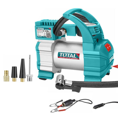 TOTAL Car Tire Inflator 1 Cylinder 12V High-Performance
