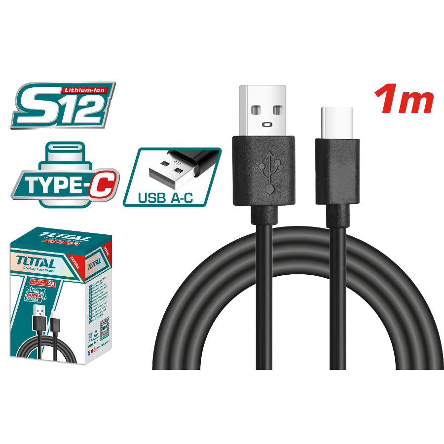TOTAL USB Type-C Charging Cable 1m High-Speed & Reliable