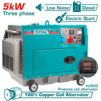 TOTAL Silent Diesel Generator 9HP – 5kW 3-Phase TP2500032