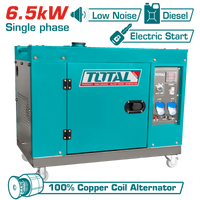 TOTAL Silent Diesel Generator 6.5kW – Single Phase Electric Start Generator (TP265001)