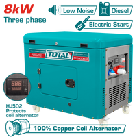 TOTAL Silent Diesel Generator 8kW – 13.0HP (TP2800032)