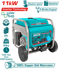 TOTAL Inverter Gasoline Generator – 11.0kW Pure Sine Wave (TP3120006)