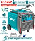 TOTAL Inverter Gasoline Generator – 8.5kW Max Output, Remote Start, Pure Sine Wave (TP585006)