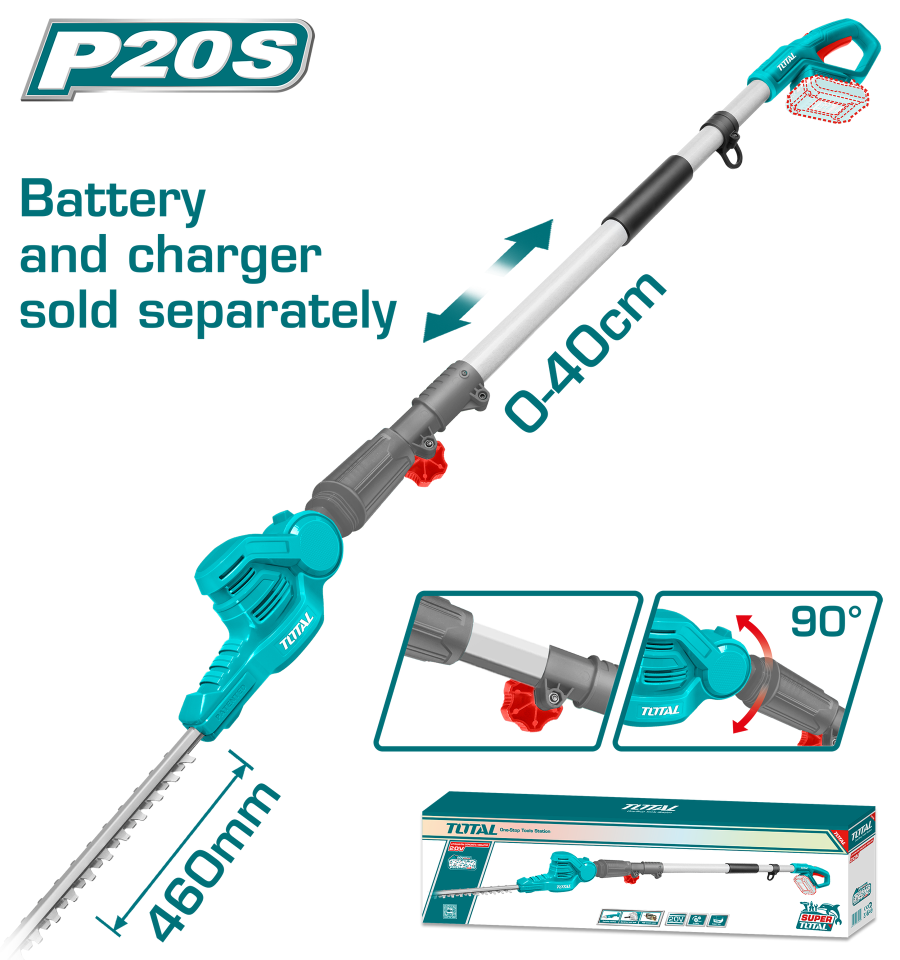 Total 20V Pruning Saw without Battery and Charger – Efficient Tool Total 20V Pruning Saw without Battery and Charger – Efficient Tool