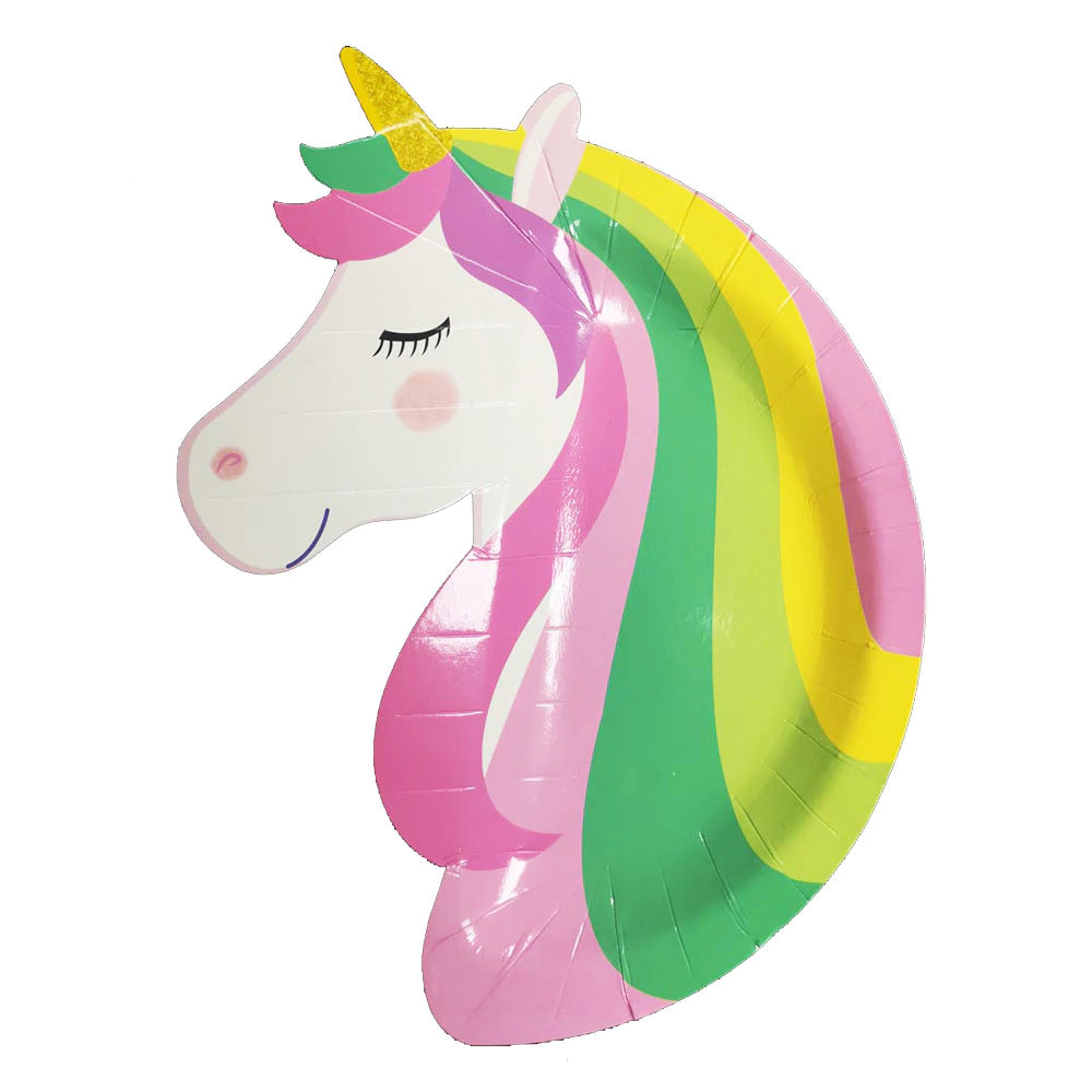 Rainbow Moments Unicorn Shaped Paper Plate-8