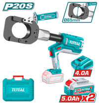 TOTAL Cordless Hydraulic Cable Cutter 20V | 85mm | 60kN (TRCLI2005)
