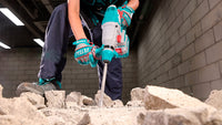 TOTAL 20V Cordless Rotary Hammer SDS Plus Brushless – 2.4J with 2×4.0Ah Batteries & Drill Set (TRHLI202482)