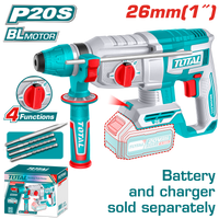 TOTAL 20V SDS Plus Brushless Hammer – TRHLI20268 (Bare Tool)