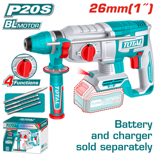 شاكوش شحن 20V توتال TRHLI20268 بدون بطارية أو شاحن  