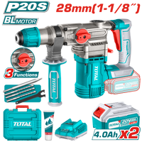 TOTAL Cordless Rotary Hammer Brushless 20V | 4.5J (TRHLI202882)