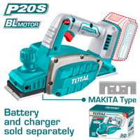 TOTAL 20V Cordless Planer – 82mm, TRLI20401 (Tool Only)