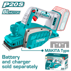 TOTAL 20V Cordless Planer – 82mm, TRLI20401 (Tool Only)
