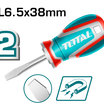 TOTAL Slotted Screwdriver SL6.5 x 38mm (TSDSL6038)