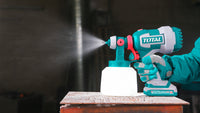TOTAL 20V Cordless Spray Gun – 1000ml Paint Sprayer with Adjustable Spray - Battery & Charger Sold Separately (TSGLI2004)