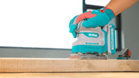 TOTAL Cordless Sheet Sander 20V | 110mmx100mm – Brushless Finishing Sander - Battery & Charger Sold Separately (TSHSLI2024)