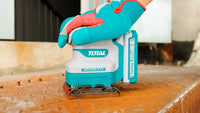 TOTAL Cordless Sheet Sander 20V | 110mmx100mm – Brushless Finishing Sander - Battery & Charger Sold Separately (TSHSLI2024)