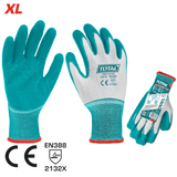 TOTAL Latex Coated Gloves XL TSP13103 – Rugged & Reliable Grip