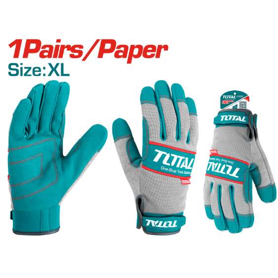 TOTAL TSP1808-XL Mechanic Gloves – Heavy-Duty XL Protection TOTAL TSP1808-XL Mechanic Gloves – Heavy-Duty XL Protection