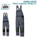 TOTAL Work Overalls – Heavy Duty Bib & Brace Workwear (TSP6033)