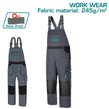 TOTAL Work Overalls – Heavy Duty Bib & Brace Workwear (TSP6033)