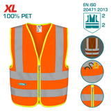 TOTAL High Visibility Reflective Safety Vest – Fluorescent Orange (TSP62XL)