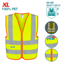 TOTAL Reflective Safety Vest – Fluorescent Yellow, EN471 Class 2, XL (TSP63XL)
