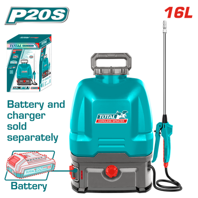TOTAL Cordless Sprayer 16L | 20V - Battery & Charger Sold Separately (TSPLI2016)