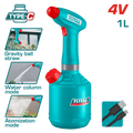 TOTAL Battery Sprayer 4V | 1L – Portable Electric Sprayer with 90min Work Time (TSPP3701)