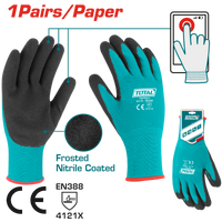 TOTAL Nitrile Frosted Coated Gloves – Touchscreen Compatible - XL (TSPTG01)