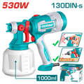 TOTAL Electric Spray Gun 530W with 1000ml Container (TT4506)