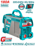 TOTAL Inverter MMA Welding Machine 180A – IGBT Technology with LED Display (TW218059)