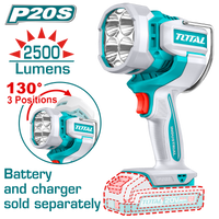 TOTAL Cordless Work Lamp 20V – 22.5W LED Adjustable Work Light - Battery & Charger Sold Separately (TWLI20885)