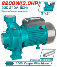 TOTAL Centrifugal Water Pump 2200W | 3HP – 3" High Flow Water Pump 800L/min (TWP222002)