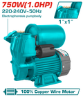 TOTAL Automatic Self-Priming Water Pump 1.0HP – With Pressure Switch & Tank (TWP97506)
