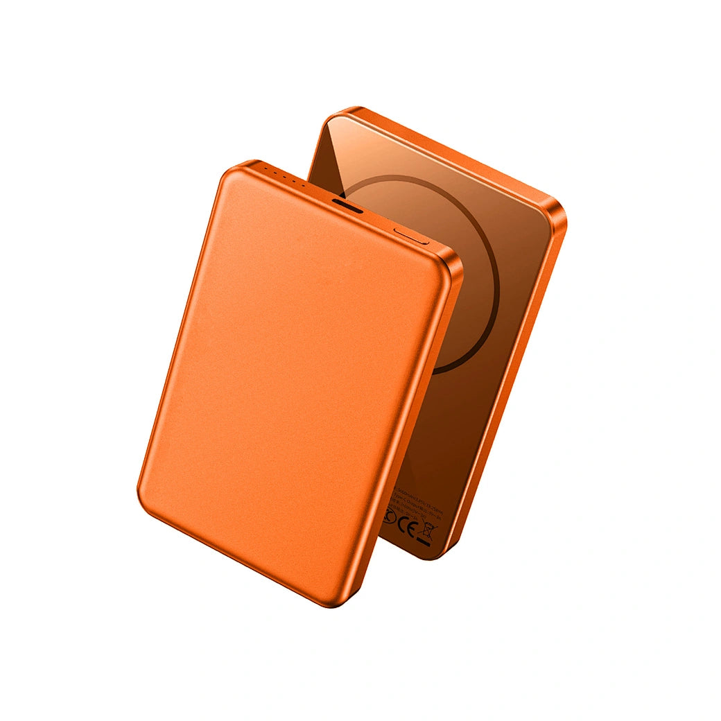 WIWU Ultra Thin Magnetic Power Bank 5000mAh P15 - 15W Wireless Charging (Orange) WIWU Ultra Thin Magnetic Power Bank 5000mAh P15 - 15W Wireless Charging (Orange)