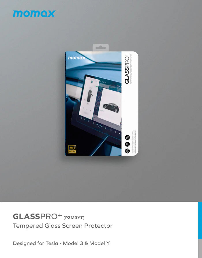 Momax GLASSPRO+ Tesla Model 3/Y 9H Tempered Glass Screen Protector Momax GLASSPRO+ Tesla Model 3/Y 9H Tempered Glass Screen Protector