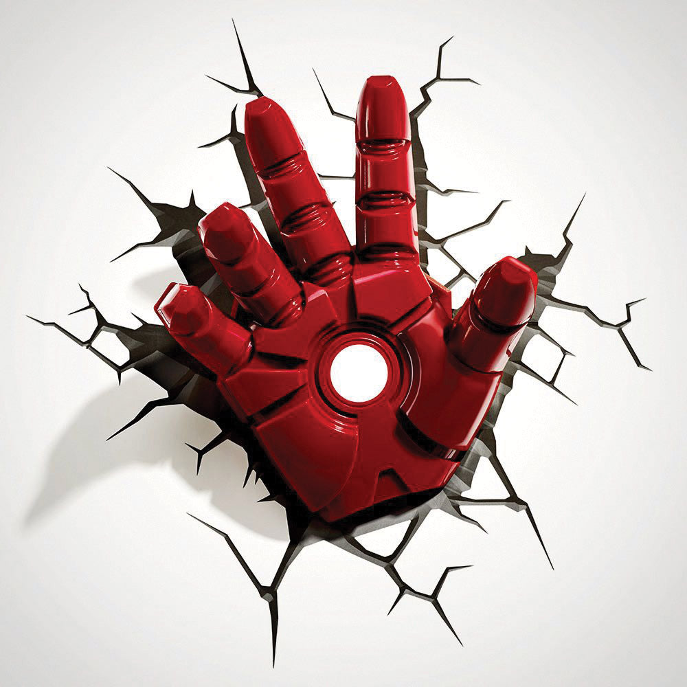 The Source 3D Marvel Iron Man Hand Light Safe & Heroic Decor The Source 3D Marvel Iron Man Hand Light Safe & Heroic Decor