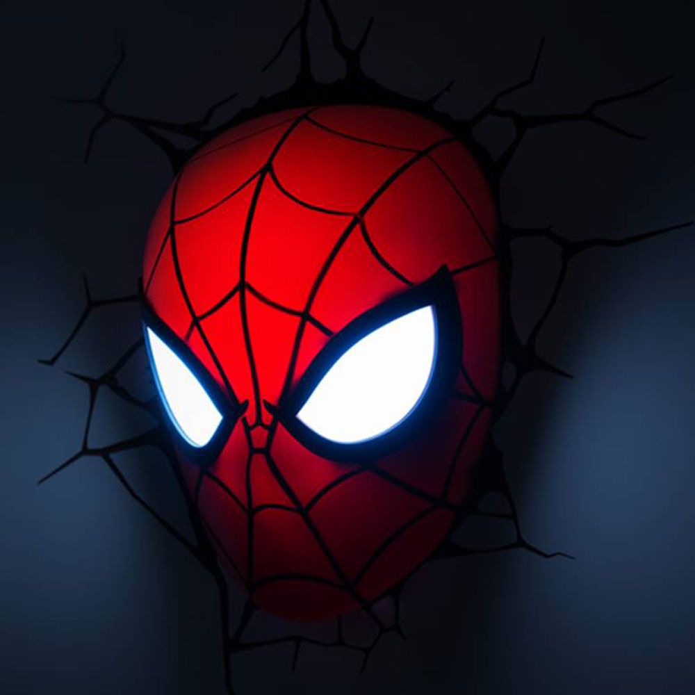 The Source 3D Marvel Spider Man Head Light Cool & Safe Design The Source 3D Marvel Spider Man Head Light Cool & Safe Design