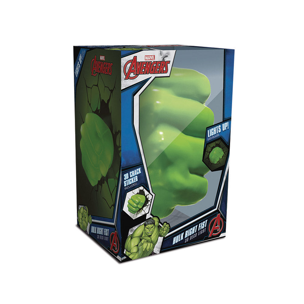 The Source Hulk 3D Fist Wall Light Heroic Nightlight for Kids - Green The Source Hulk 3D Fist Wall Light Heroic Nightlight for Kids - Green