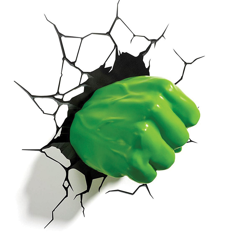 The Source Hulk 3D Fist Wall Light Heroic Nightlight for Kids - Green The Source Hulk 3D Fist Wall Light Heroic Nightlight for Kids - Green