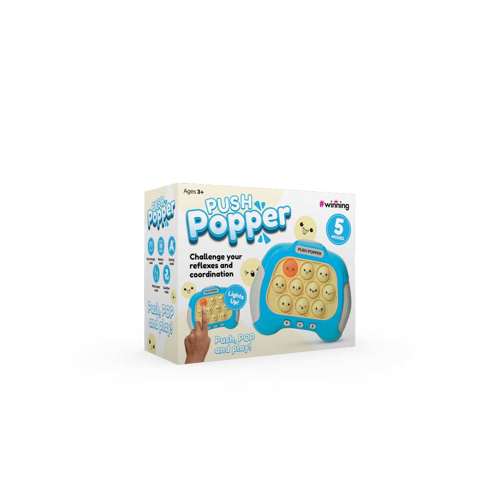 The Source Push Popper Game Fun Skill Challenge - Blue The Source Push Popper Game Fun Skill Challenge - Blue