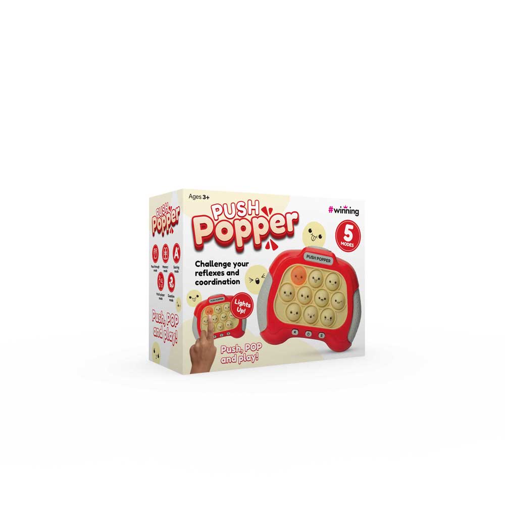 The Source Push Popper Game Fun Skill Challenge - Red