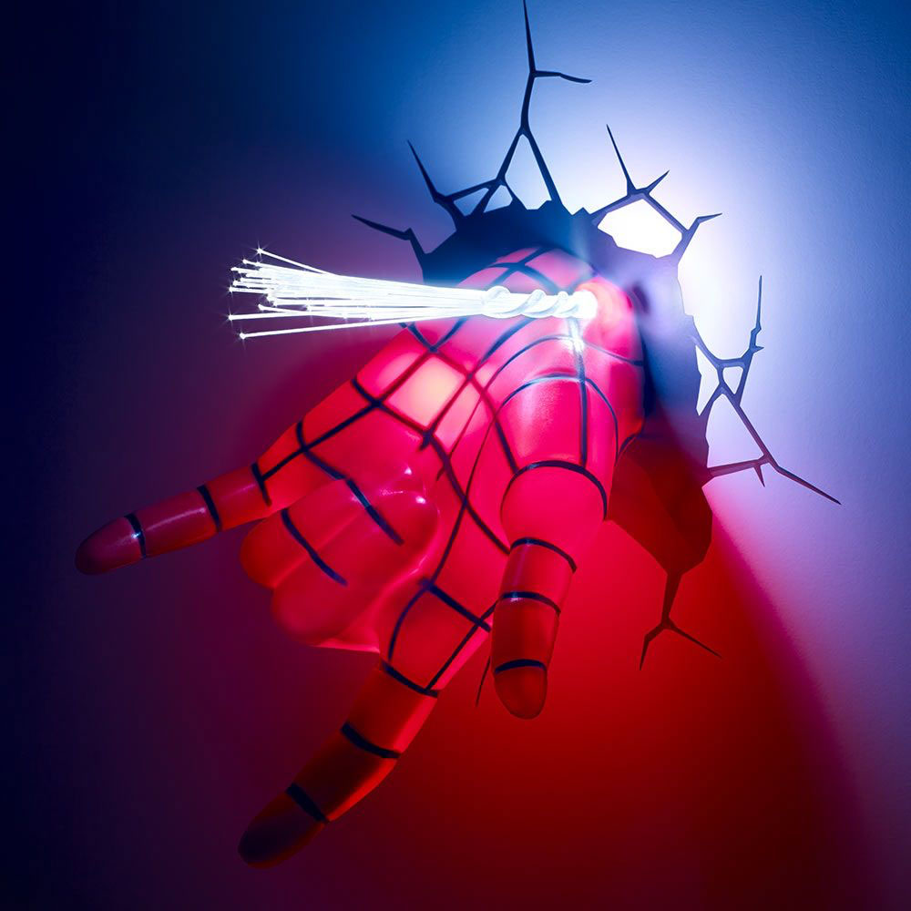 The Source Spider Man 3D Wall Light Unique Nightlight for Kids The Source Spider Man 3D Wall Light Unique Nightlight for Kids